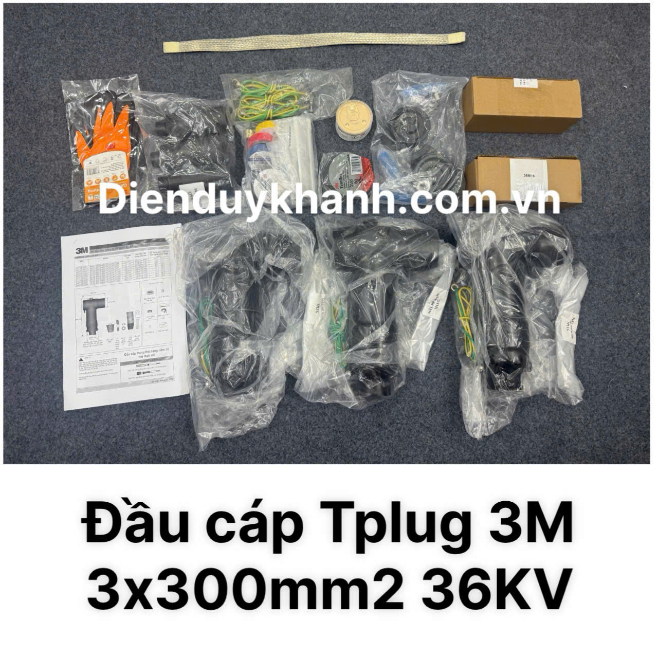 ĐẦU CÁP TPLUG 36kV 3x1Cx300 (3x300mm2) 3M CHÍNH HÃNG GIÁ RẺ